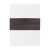 Rustic Wood Boho Floral Country Weddenschap Monogr Uitnodigingen Wikkel (Achterkant Voorbeeld)