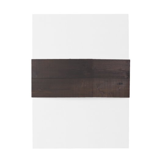 Rustic Wood Boho Floral Country Weddenschap Monogr Uitnodigingen Wikkel (Achterkant Voorbeeld)