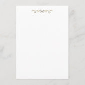 Rustic Wood Boho Floral country Wedding Details Informatiekaartje (Achterkant)