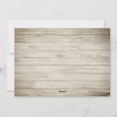 Rustic Wood Botanische Pijn met 1 NOEL Feestdagenkaart (Achterkant)