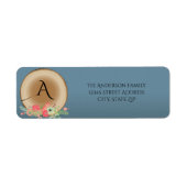 Rustic Wood Bouquet - Return Address Label (Voorkant)