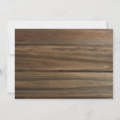 Rustic Wood Boys Birth Announcement Foto Aankondiging (Achterkant)