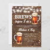 Rustic Wood Brews voor het repetitiediner van I Do Kaart (Voorkant)