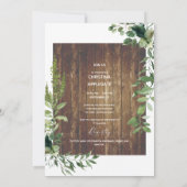 Rustic Wood Bride Photo Vrijgezellenfeest Kaart (Achterkant)