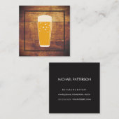 Rustic Wood | Brouwerij Vierkante Visitekaartje (Voorkant / Achterkant)