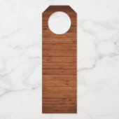 Rustic Wood Brush Script Kerstmis  Truck Flessenhanger (Achterkant)