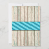 Rustic Wood Buck Boy Baby shower Uitnodiging (Achterkant)