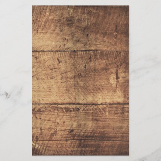 Rustic Wood Budget Wedding Ceremonie Uitnodigingen Flyer (Achterkant)