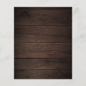 Rustic Wood Burgundy Blush Script Vrijgezellenfees Flyer (Achterkant)