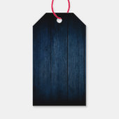 Rustic Wood Burgundy Floral Mason Jar Wedding Cadeaulabel (Achterkant)