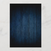 Rustic Wood Burgundy Floral Mason Jar Wedding Informatiekaartje (Achterkant)