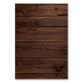 Rustic Wood Burgundy Floral Wedding Table Kaart (Achterkant)