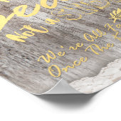 Rustic Wood Burlap Pick A Seat Not Side Wedding Poster (Hoek)