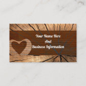 Rustic Wood Business Card Visitekaartje (Voorkant)
