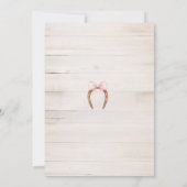 Rustic Wood Cactus Boots and Bubbly Bridal Shower Kaart (Achterkant)