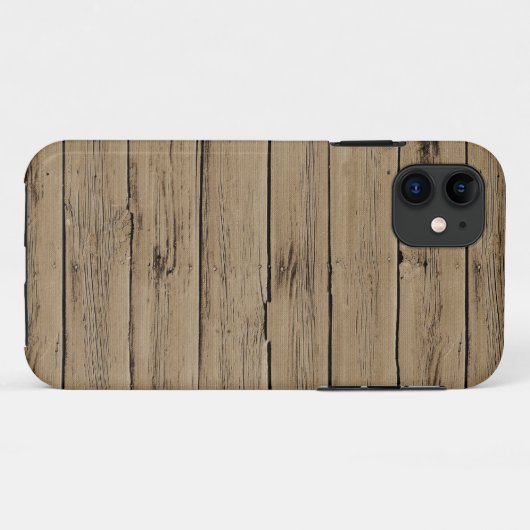 Rustic Wood Case-Mate iPhone Case (Achterkant (horizontaal))