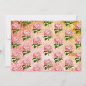 Rustic Wood Chalk  Floral Birthday Party Kaart (Achterkant)