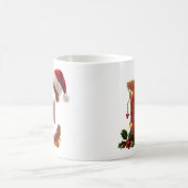 Rustic Wood Christmas Letter E String Lights Koffiemok (Center)