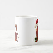 Rustic Wood Christmas Letter G String Lights Koffiemok (Center)