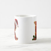 Rustic Wood Christmas Letter R String Lights Koffiemok (Center)