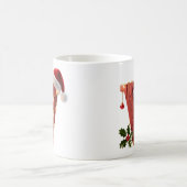 Rustic Wood Christmas Letter V String Lights Koffiemok (Center)