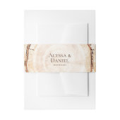 Rustic Wood Classic Font Wedding Uitnodigingen Wikkel (Voorkant Voorbeeld)