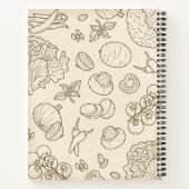 Rustic Wood Cookbook Family Recipes Personalized Notitieboek (Achterkant)