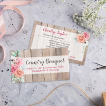 Rustic Wood Country Farmhouse Floral Roos Elegant