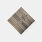 Rustic Wood Country Wind Mill Wedding Servetten (Hoek)