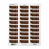 Rustic Wood Cowboy Laarzen Westerne bruiloft adres Etiket (Full Sheet)
