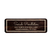 Rustic Wood Cream-adres Etiket (Voorkant)