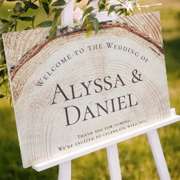 Rustic Wood Cut Welcome to the bruiloft Custom