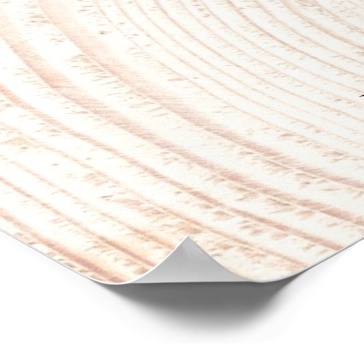 Rustic Wood Cut Welcome to the bruiloft Custom Poster (Hoek)