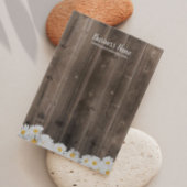 Rustic Wood Daisy Floral Visitekaartje