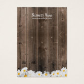 Rustic Wood Daisy Floral Visitekaartje (Voorkant)