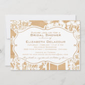 Rustic Wood Dandelions Bridal Shower Kaart (Voorkant)