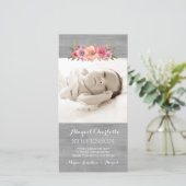 Rustic Wood Dank je Baby shower fotokaarten Bedankkaart (Staand voorkant)