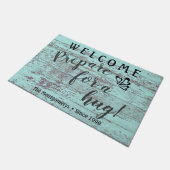 Rustic Wood de douanenaam bereidt voor een insect  Deurmat (Schuin)