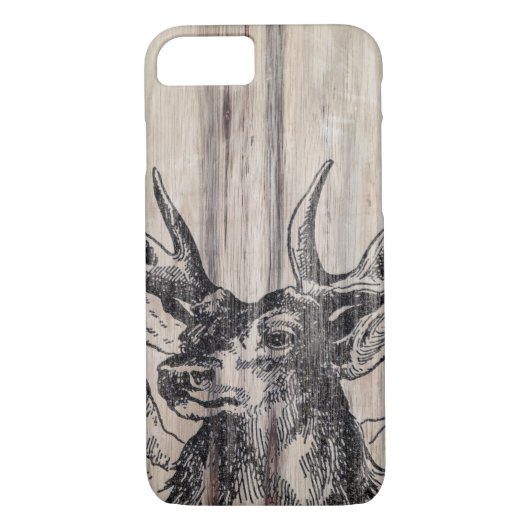 Rustic Wood | Deer Case-Mate iPhone Case (Achterkant)