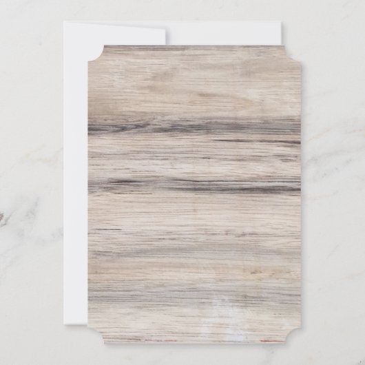 Rustic Wood | Deer Save the Date (Achterkant)