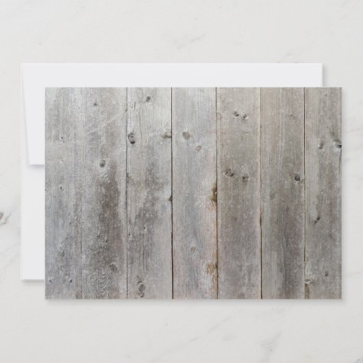 Rustic Wood Deer slaat de datum op Save The Date (Achterkant)