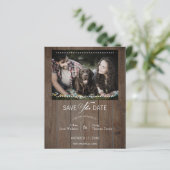 Rustic Wood Dog Photo Whimsical Typografie (Staand voorkant)