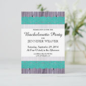 Rustic Wood en Blauwgroen kant Kaart (Staand voorkant)
