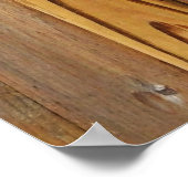 Rustic Wood en de wilde paarden Poster (Hoek)