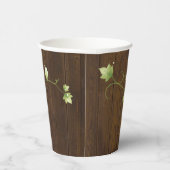 Rustic Wood en Ivy Papieren Bekers (Rechts)