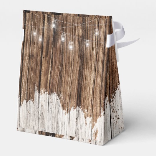 Rustic Wood en Lantern Bedankdoosjes (Achterkant)