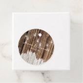 Rustic Wood en Lantern Bedankjes Labels (In situ)