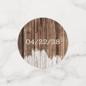 Rustic Wood en Lantern Confetti (Kleine voorkant)