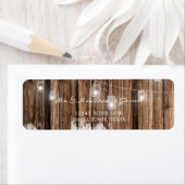 Rustic Wood en Lantern Etiket (Insitu)