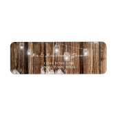 Rustic Wood en Lantern Etiket (Voorkant)